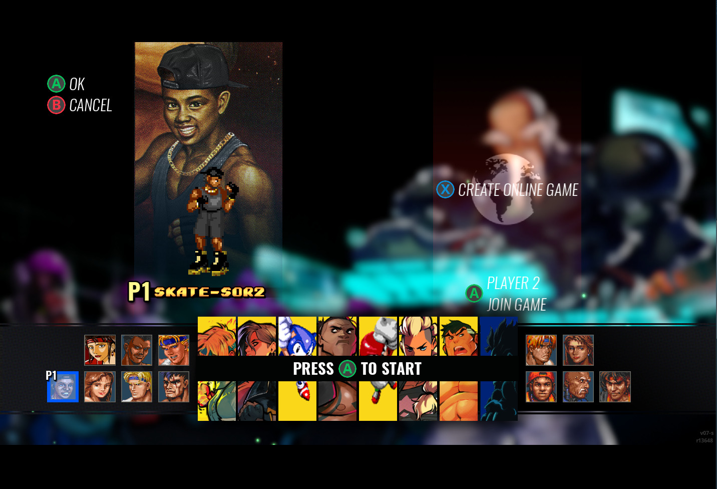 Black and Gold Clothed SoR2-Skate [Streets of Rage 4] [Mods]