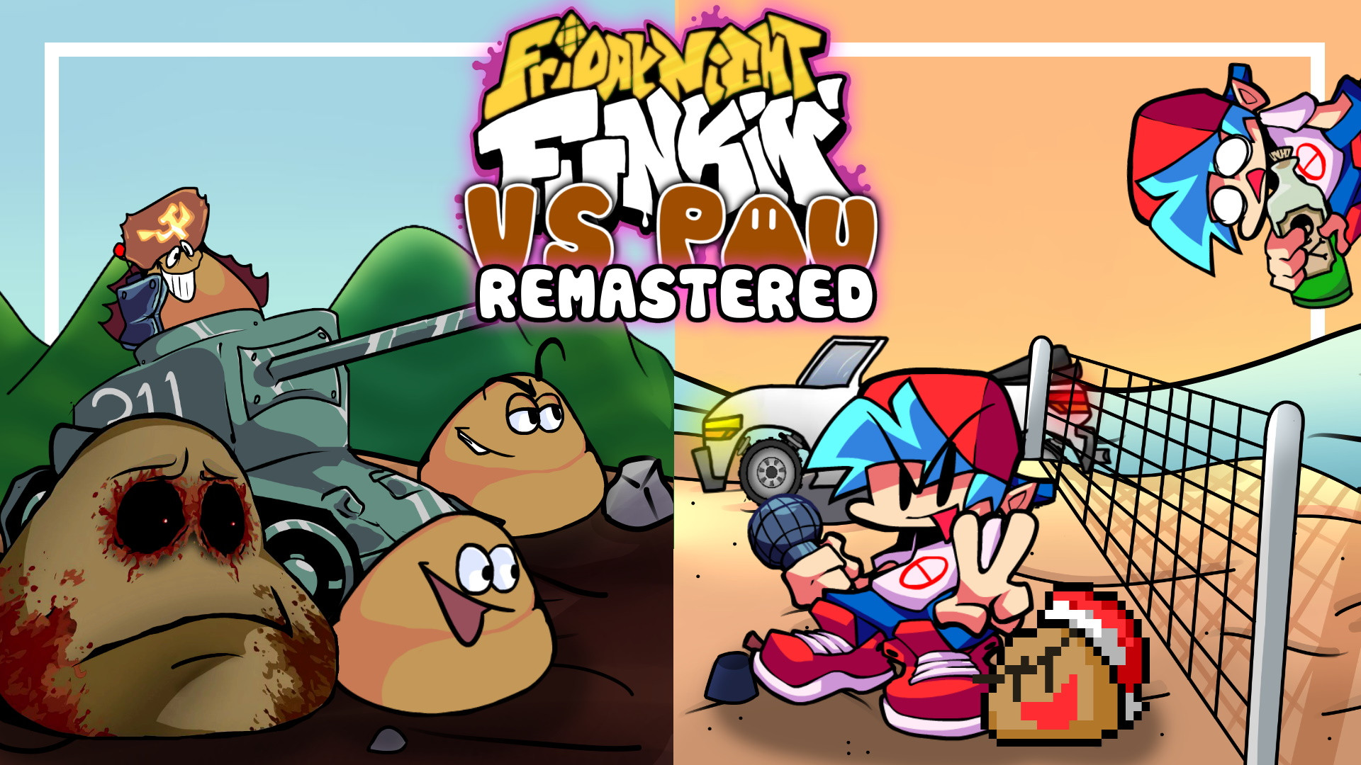 FNF VS POU: REMASTERED jogo online gratuito em