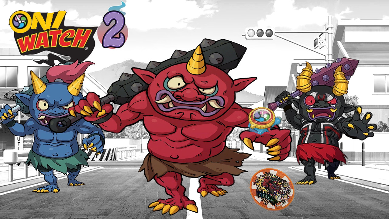 Yo-kai watch but Nate,Whisper and jibanyan are Oni [Yo-Kai Watch 2] [Mods]