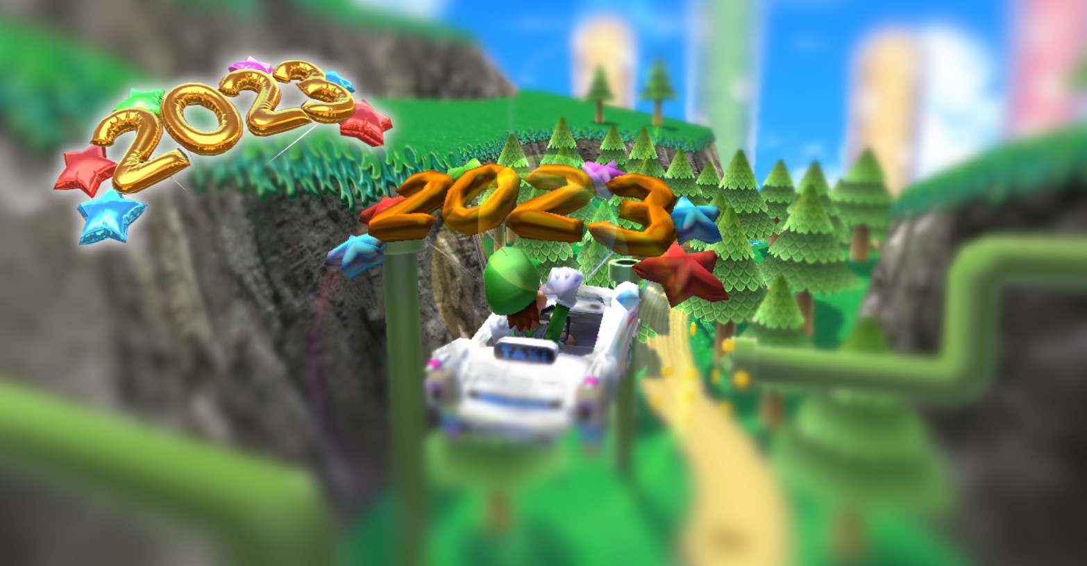 New Years 2023 Glider [Mario Kart 7] [Mods]