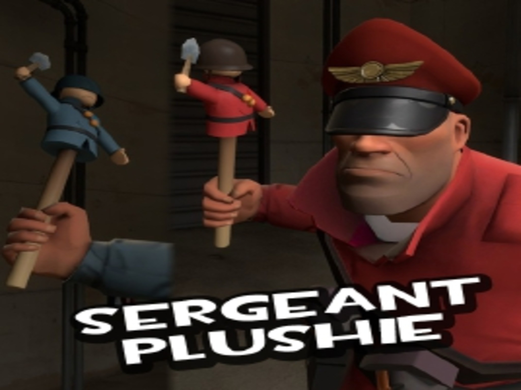 Sergeant Plushie for Market Gardener (2023 fix)