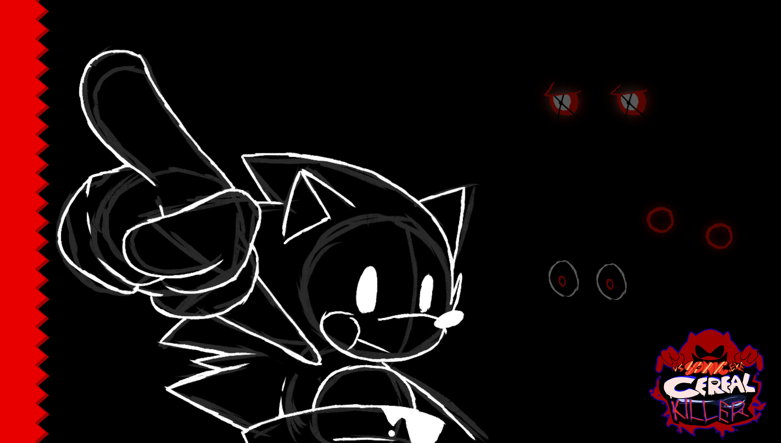 Drawing SONIC.EXE 2.0 FULL WEEK  Friday Night Funkin (FNF MOD) 