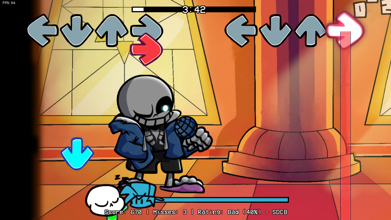 UNDERTALE Sans Fight Genocide (Colored Sprite Mod) 