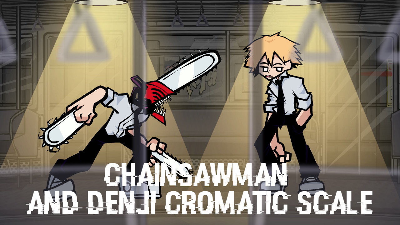 Chainsawman And Denji Cromatics Scale