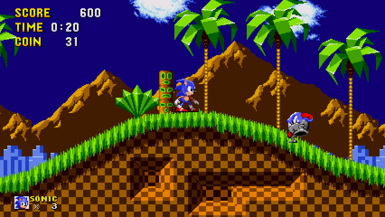 play sonic 1 forever part 1 green hill