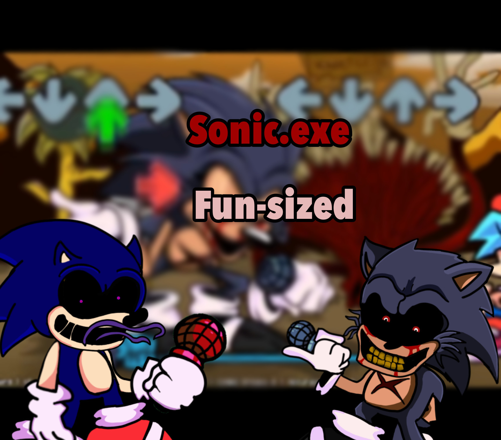 Playable Lord X Sonic (in-game size) [Friday Night Funkin'] [Mods]