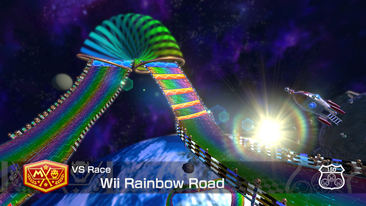 Wii Rainbow Road Tour Model Mario Kart 8 Deluxe Mods 4028