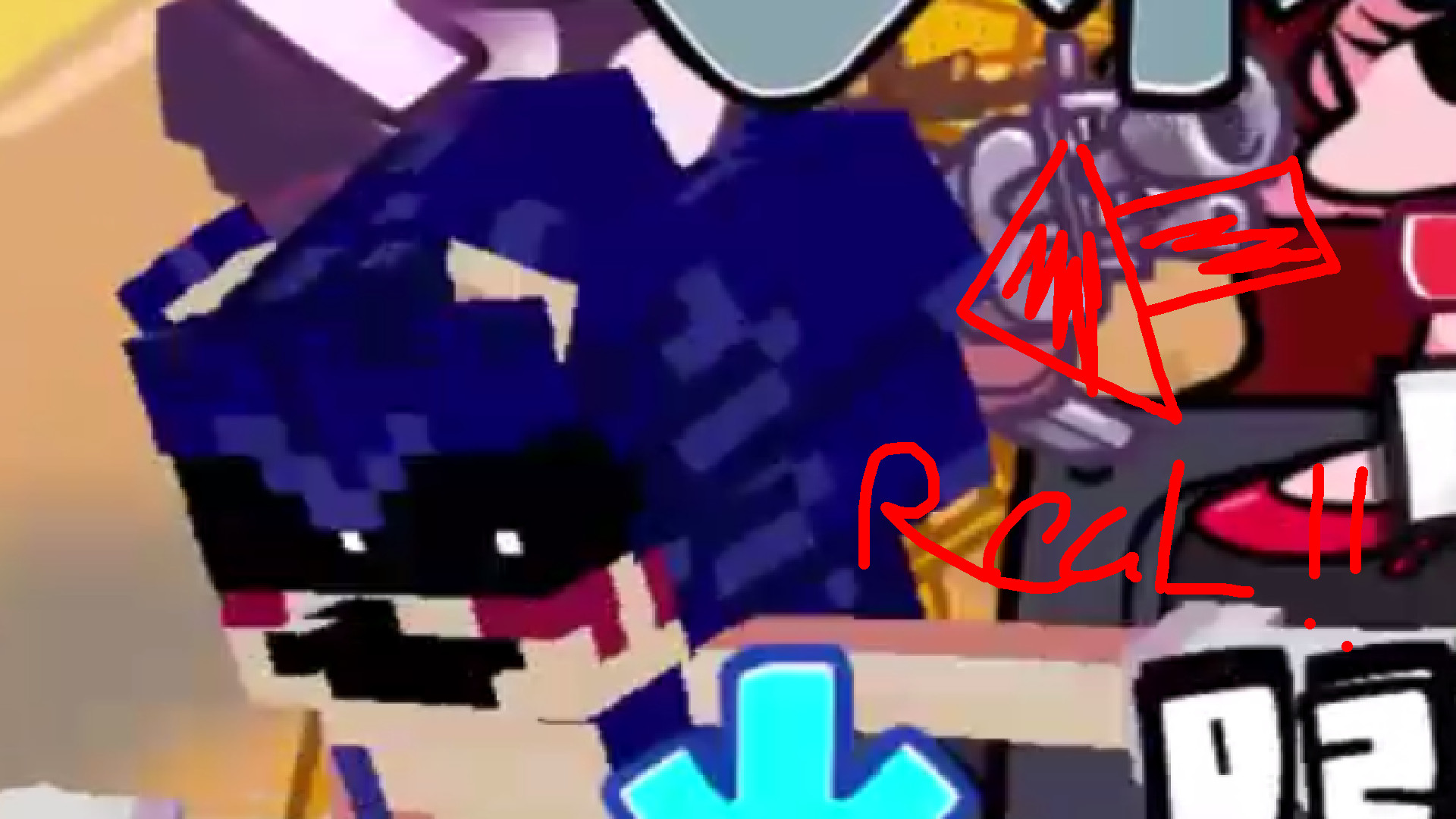 Sonic the EXE gets blocky
