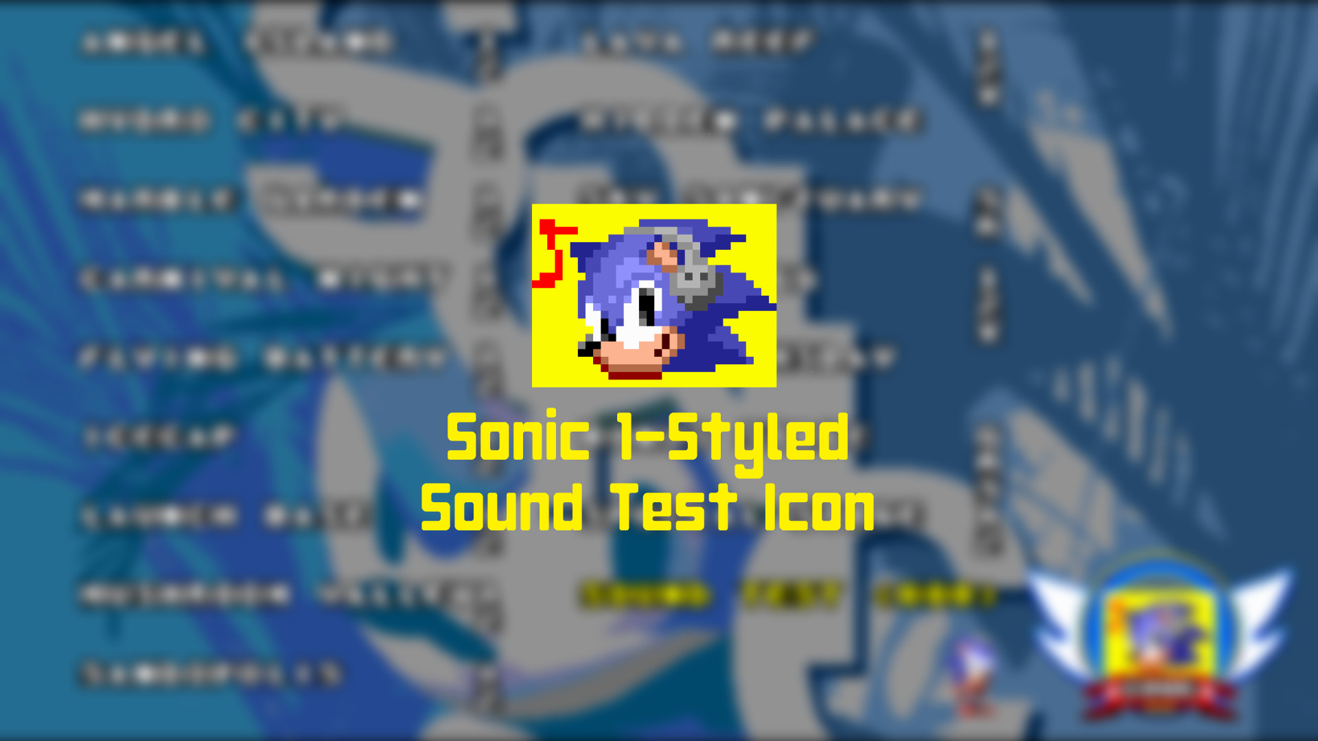 Sonic 1Styled Sound Test Icon [Sonic 3 A.I.R.] [Mods]