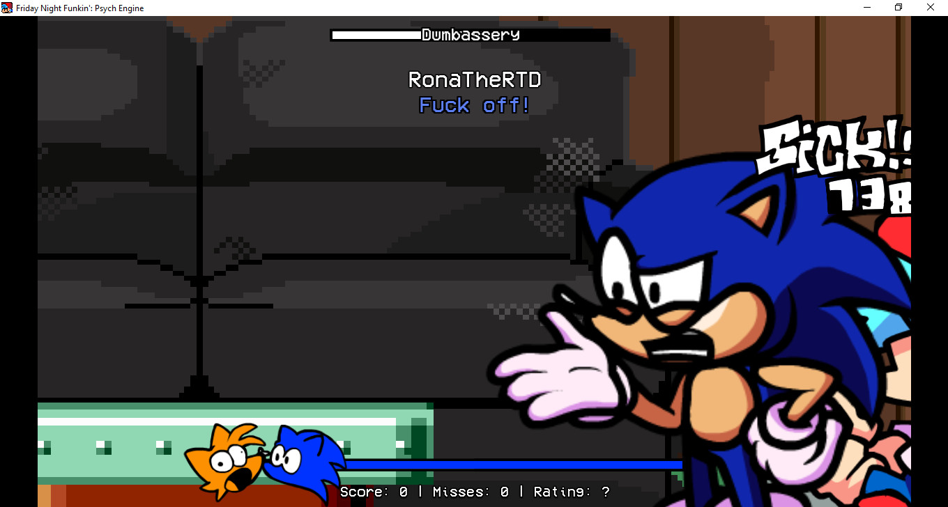 Sonic 1 Sprites Over Dorkly Sonic [Friday Night Funkin'] [Mods]