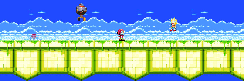 Modgen Fleetway Super Sonic over Mephiles [Sonic 3 A.I.R.] [Mods]