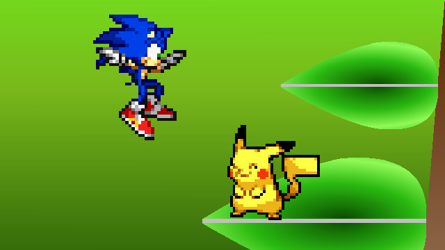 SONIC VS PIKACHU - Super Smash Flash 2