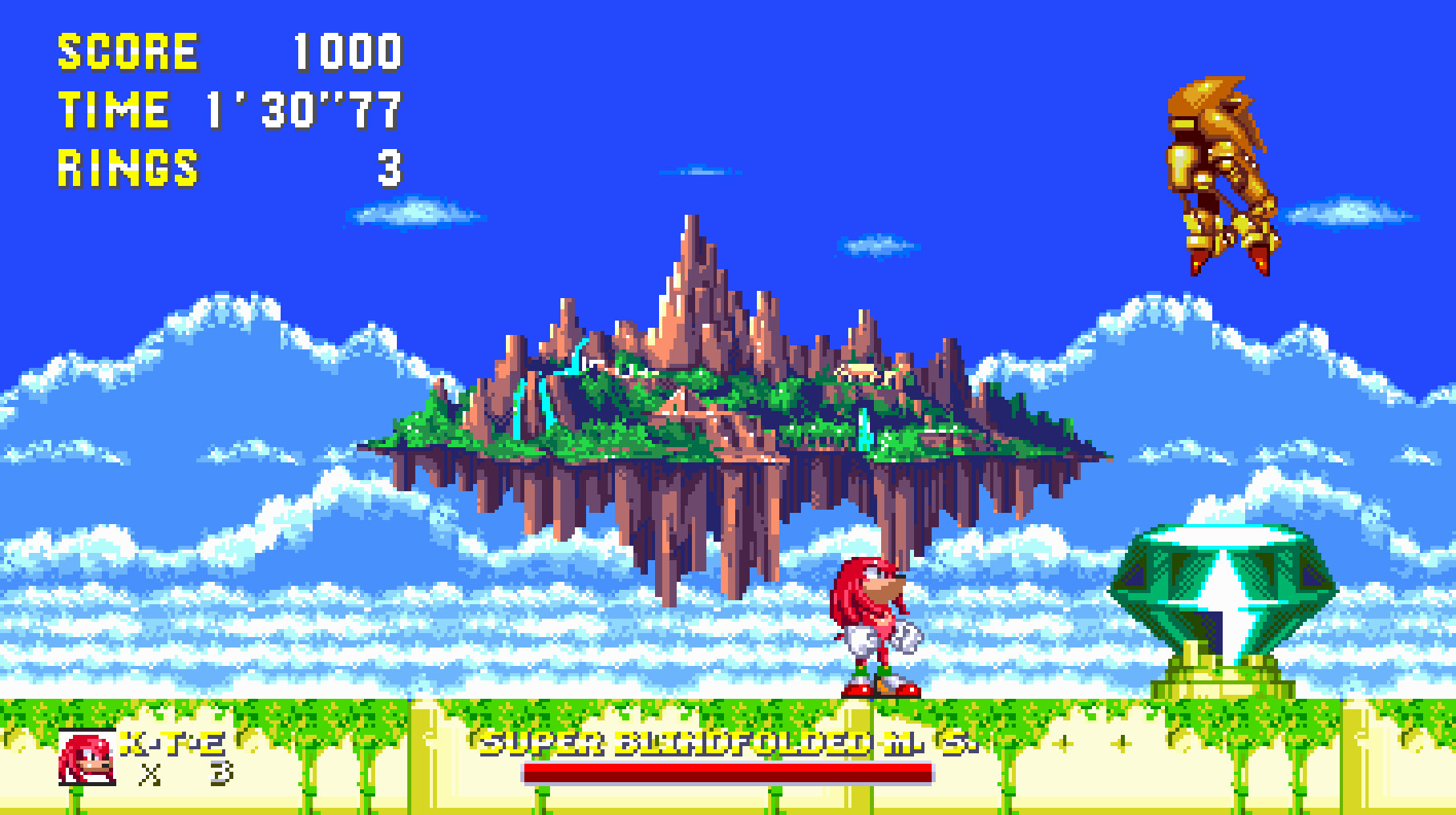 Bandit, the guy on Game Jolt: Mecha sonic in sky sanctuary