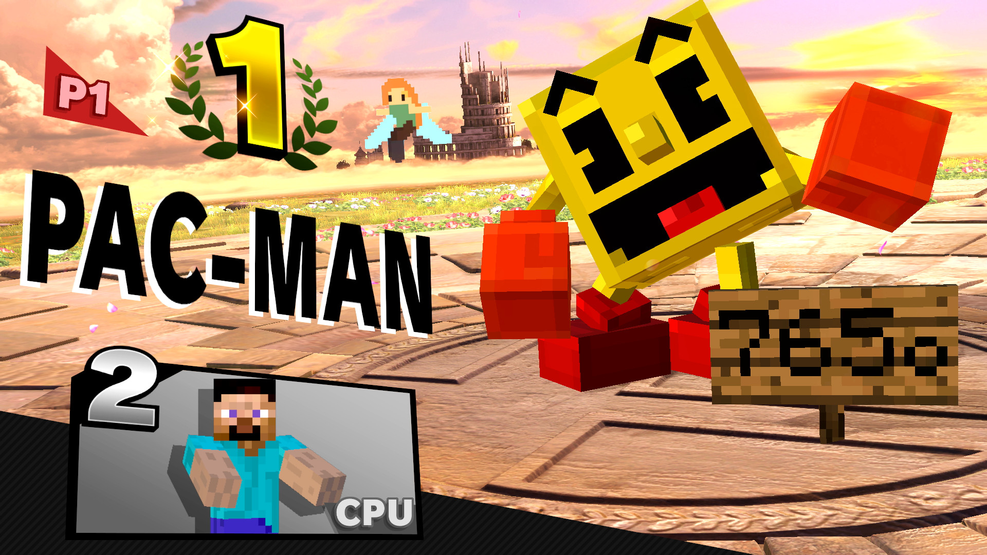 Minecraft PAC-MAN [Super Smash Bros. Ultimate] [Mods]