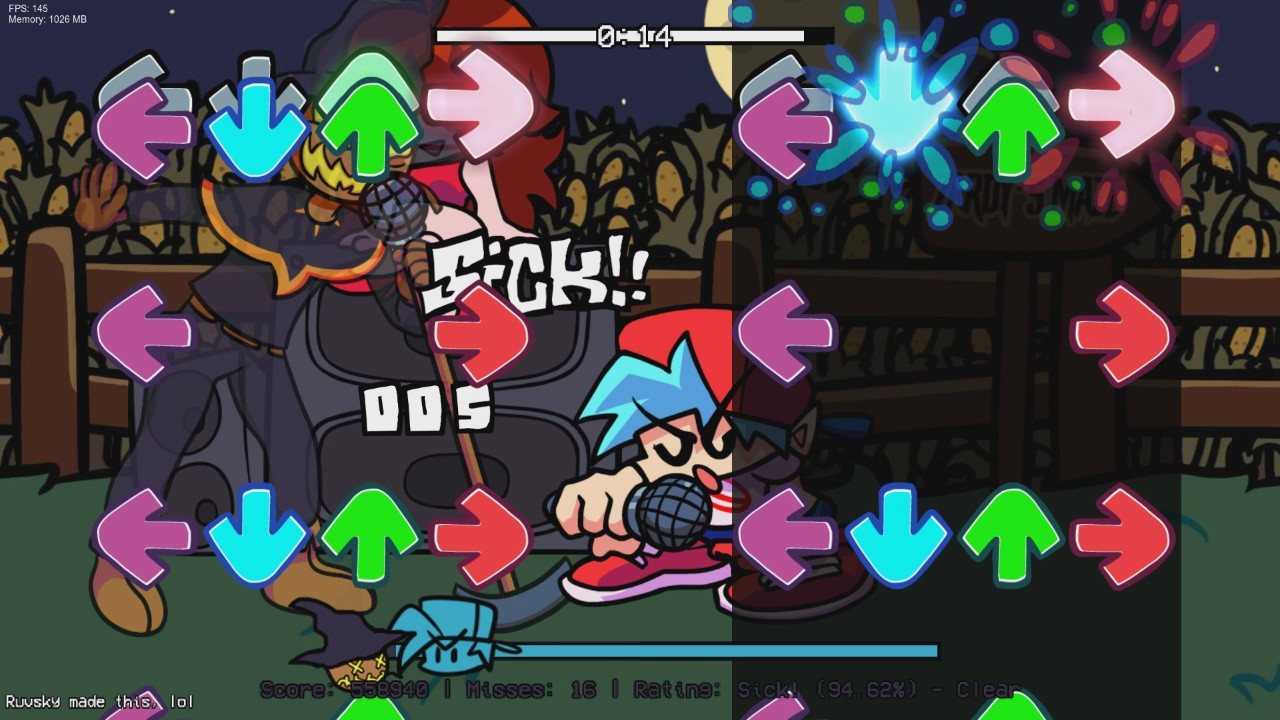 Foolhardy mania chart (vs zardy)