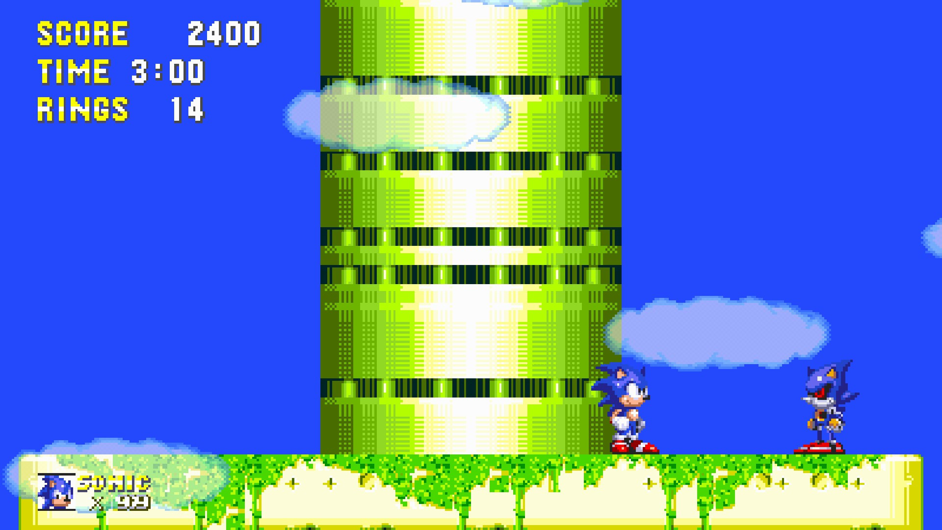 Mechal Sonic Over Mecha Sonic [Sonic 3 A.I.R.] [Mods]