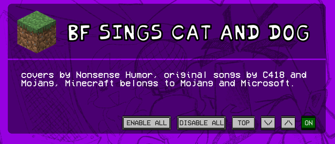Minecraft Cat and Dog BF cover