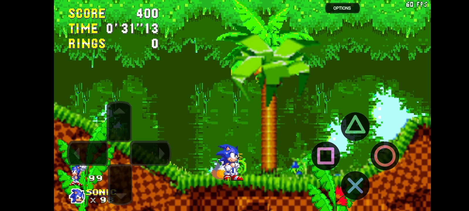 Green Hill Zone (Modern, Genesis-Style) Background [Sonic 3 A.I.R.] [Mods]