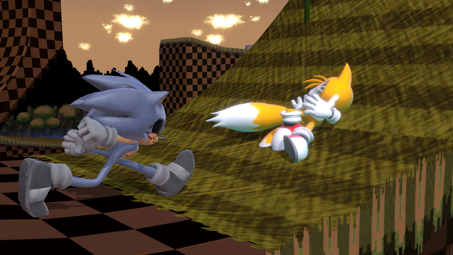 Sonic Green Hill Zone With Sonic exe - LittleBigPlanet 3