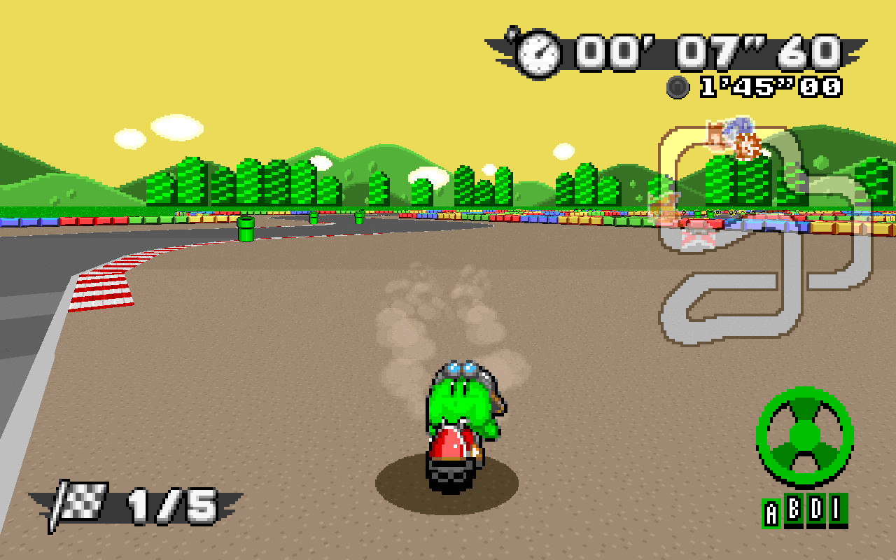 Wheelie Rider Kirby in srb2k [Sonic Robo Blast 2 Kart] [Mods]