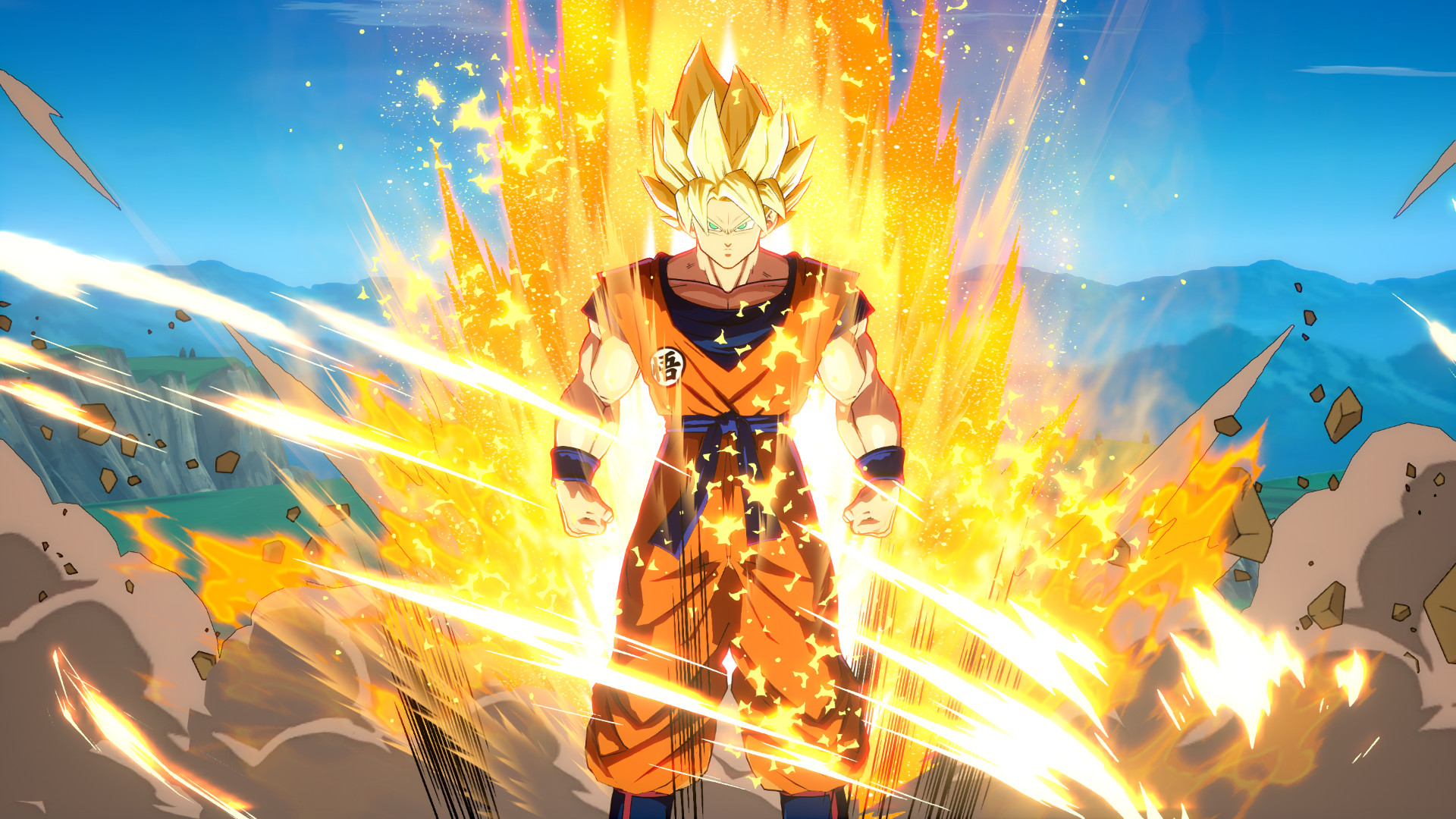 Super Saiyan Goku, DBS, Yellow Goku, SSJ Goku, manga, Dragon Ball Super,  artwork, HD wallpaper