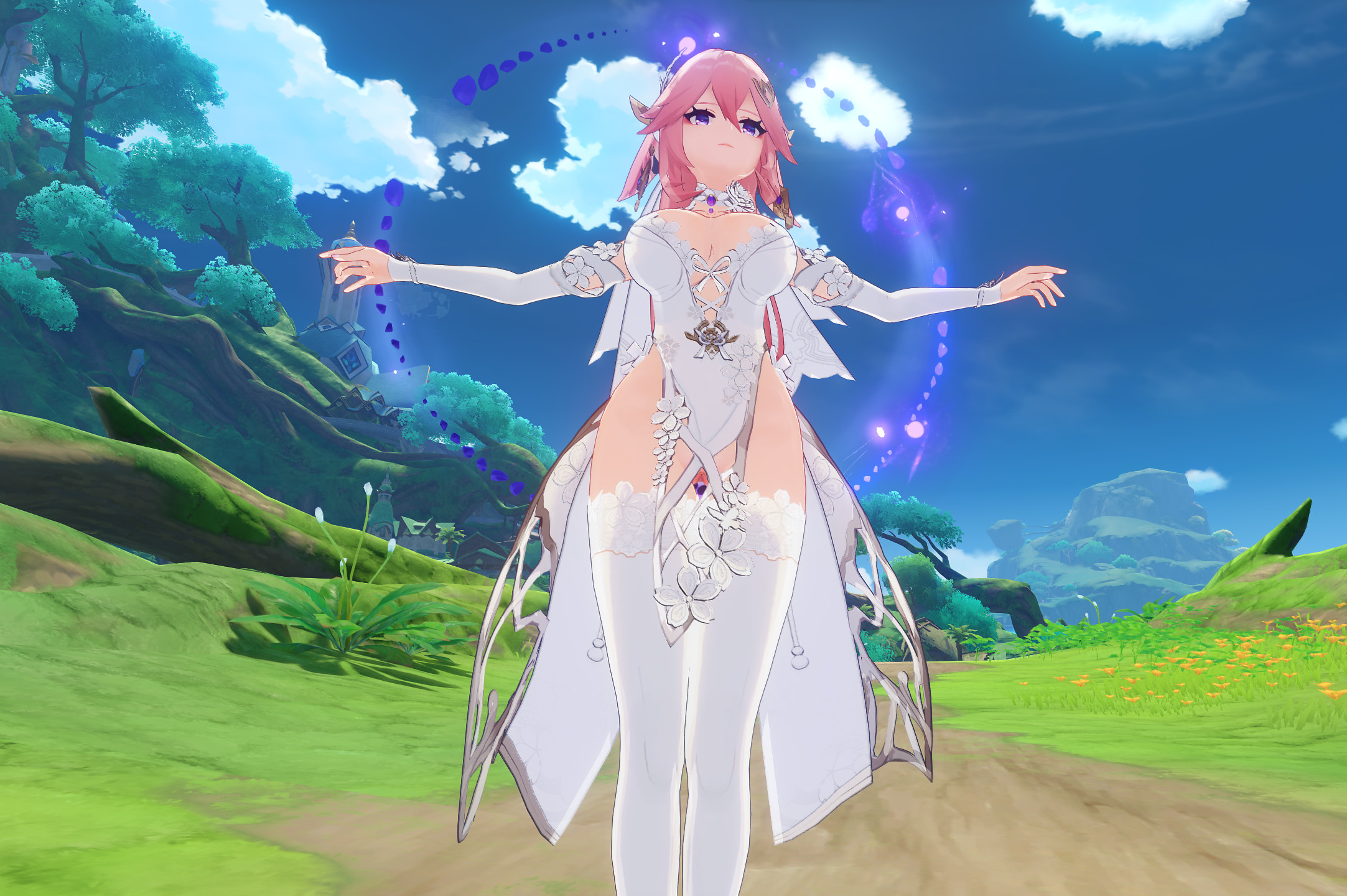 Bride Yae Miko - Full Cake Insertion