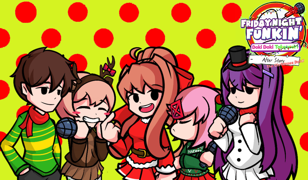 Doki Doki Takeover After Storythe Christmas Build Friday Night Funkin Mods 5965