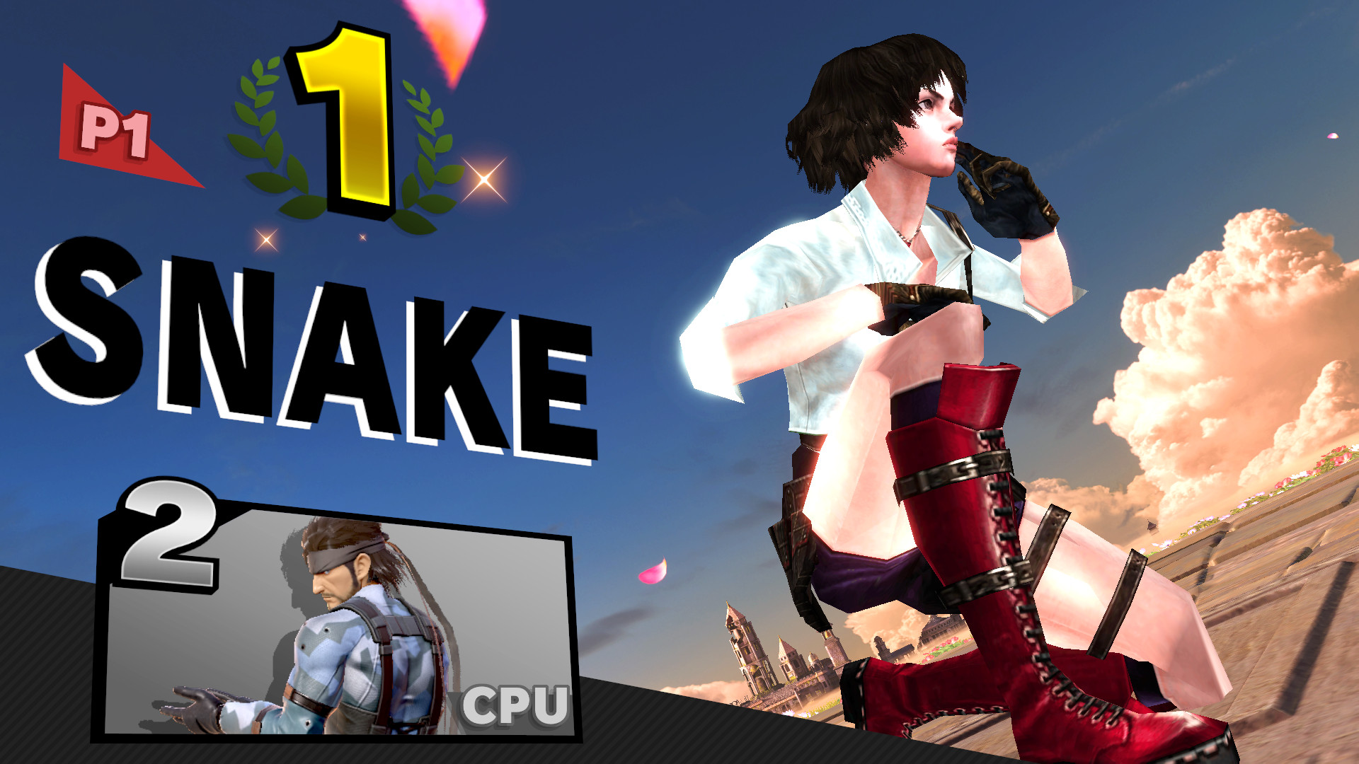 Lady from Devil May Cry 3 over Snake [Super Smash Bros. Ultimate] [Mods]