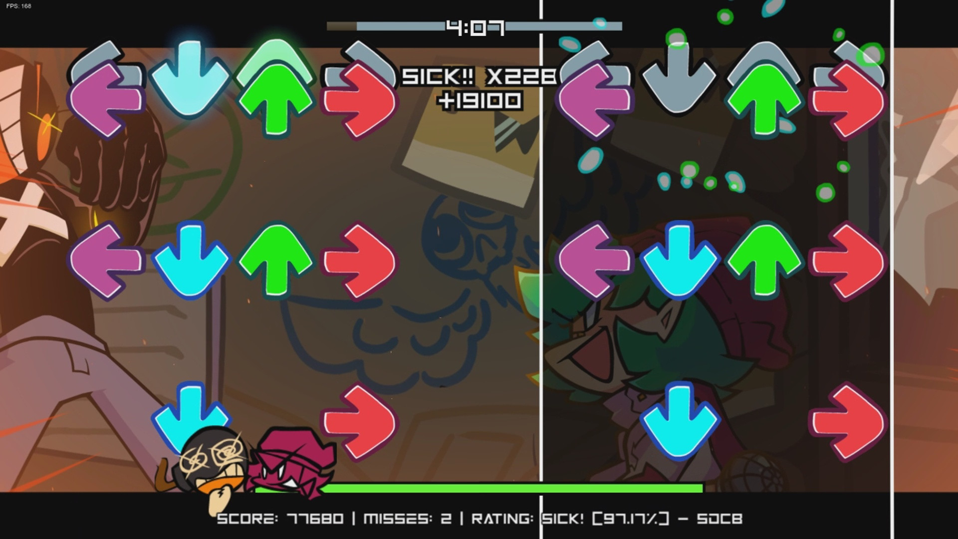 Bomblitz mania chart (Funkin Aside)