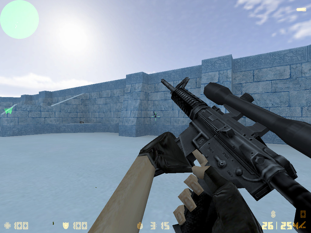 M4A1 with classic scope [Counter-Strike 1.6] [Mods]