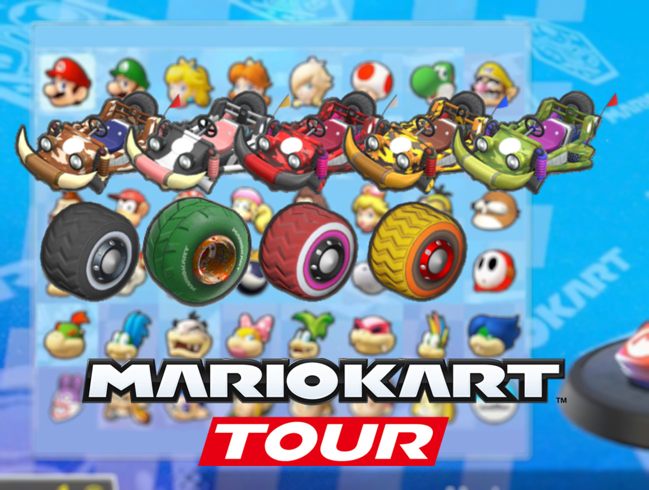 Offroader Pack and Offroader Tires (Tour port) [Mario Kart 8