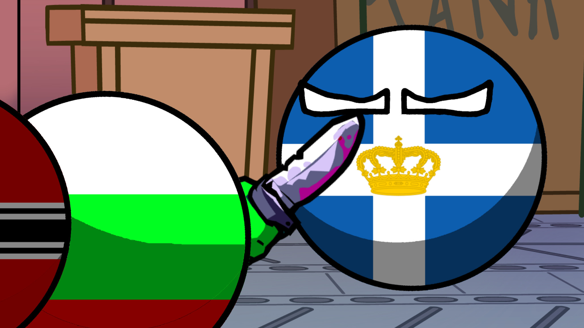 Double KIll Countryballs