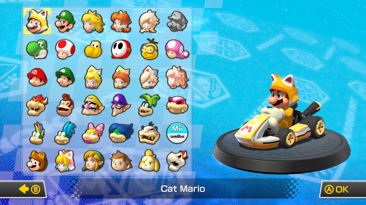 Cat Mario with MKT Animations [Mario Kart 8] [Mods]