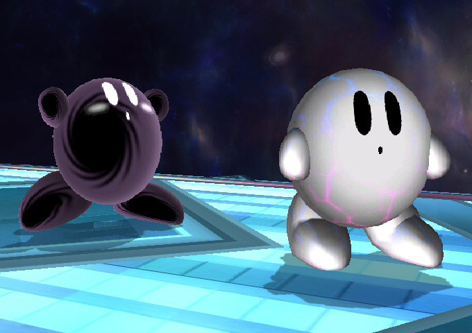 Shadow Kirby & Void Kirby Palette Swaps [Super Smash Bros. Brawl] [Mods]