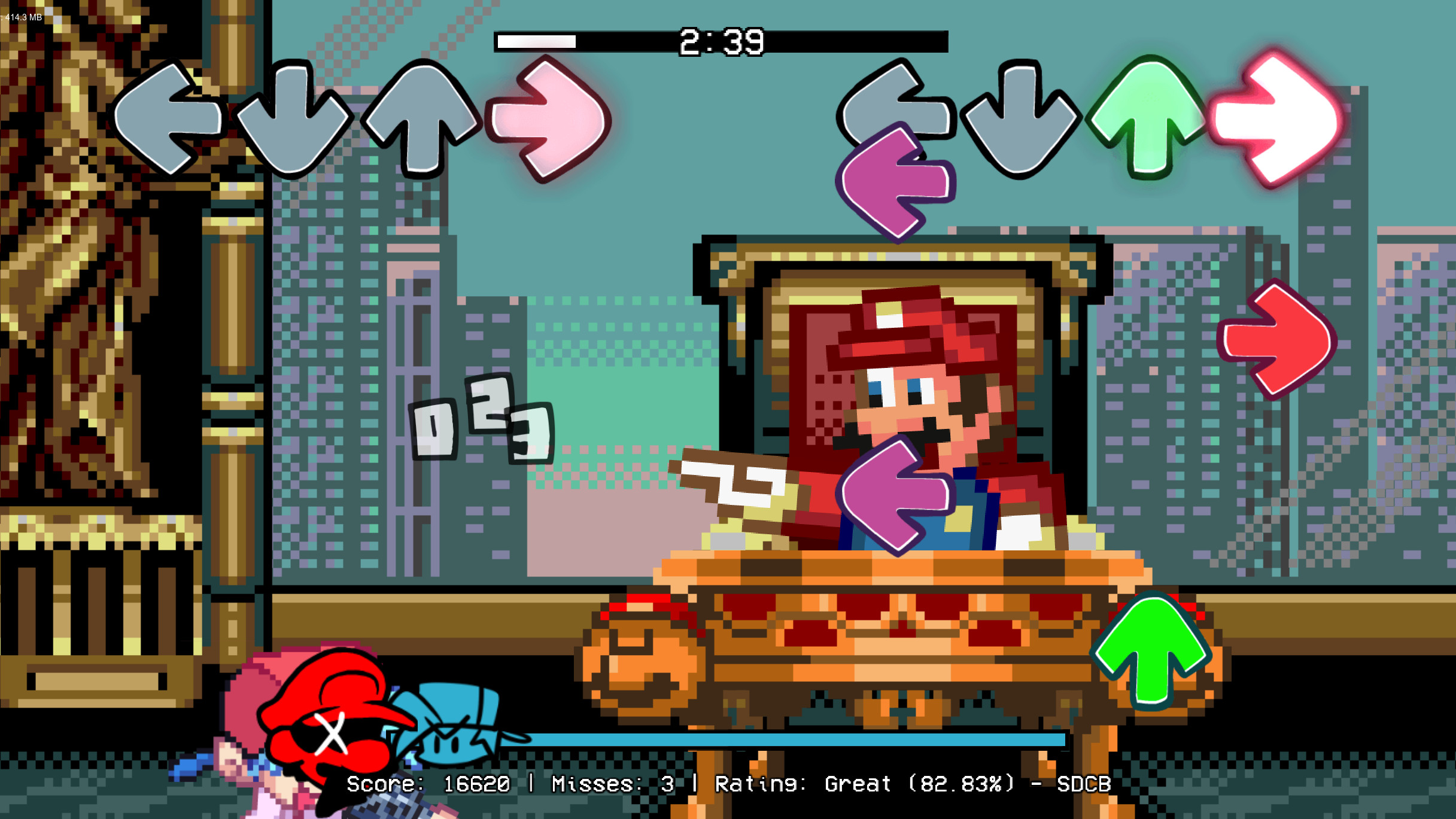 FNF - For Hire Mario Mix (Fanmade mod)