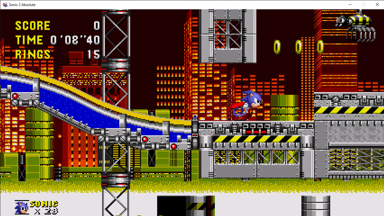 Sonic 2 absolute but a little bit like S1 sprites [Sonic The