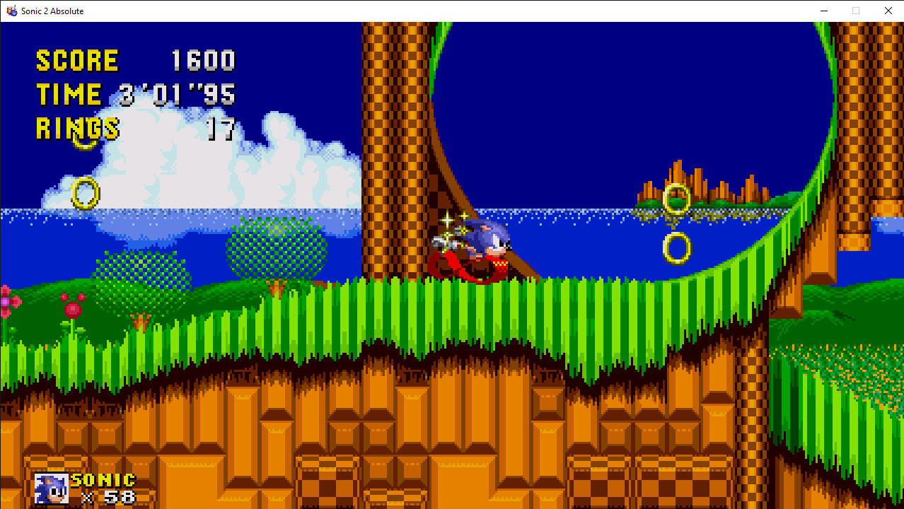 Sonic 2 absolute but a little bit like S1 sprites [Sonic The