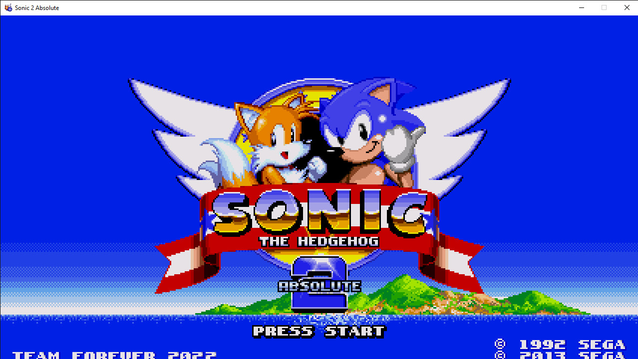 Sonic 2 absolute but a little bit like S1 sprites [Sonic The