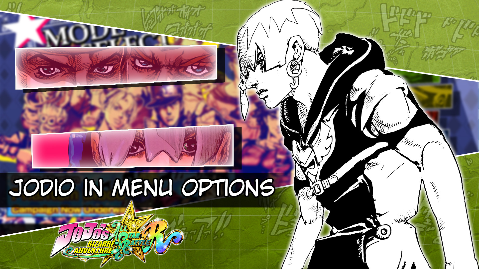 Jodio in Menu Options [JoJo's Bizarre Adventure: All-Star Battle R] [Mods]