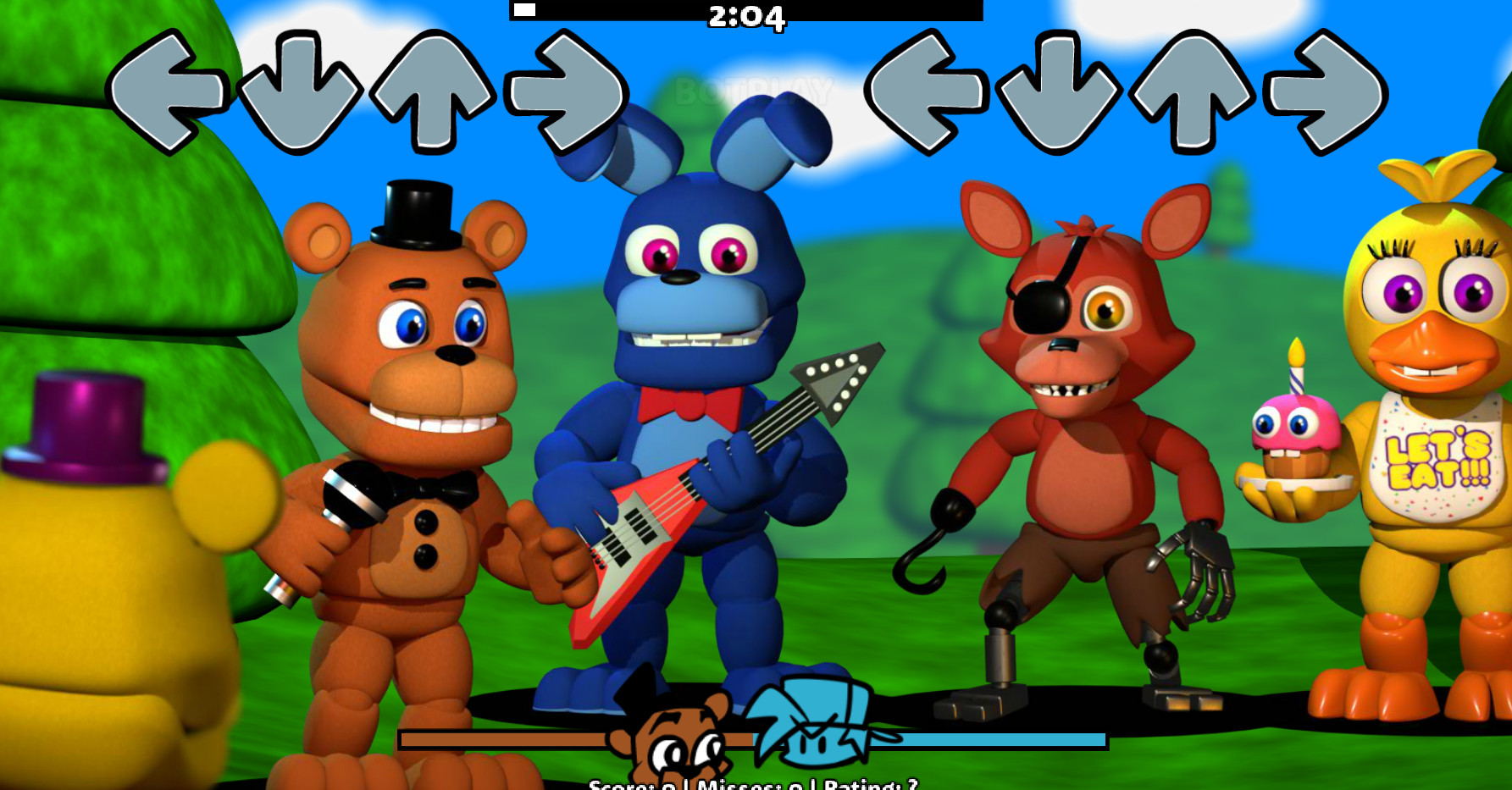 Friday Night Funkin' VS FNaF World FULL WEEK (FNF MOD) (Five