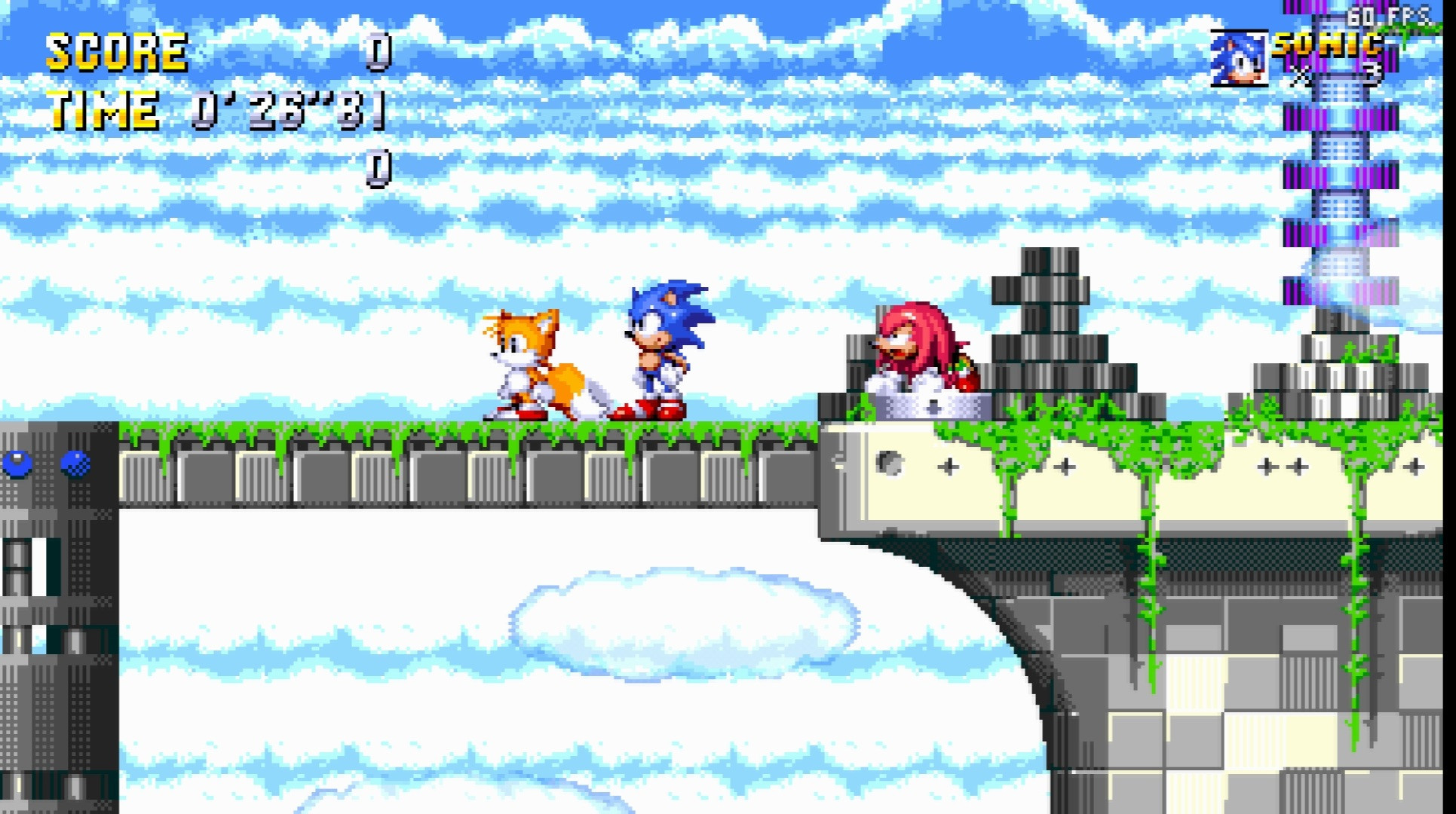 sonic origins Sky sanctuary zone (Mania) [Sonic 3 A.I.R.] [Mods]