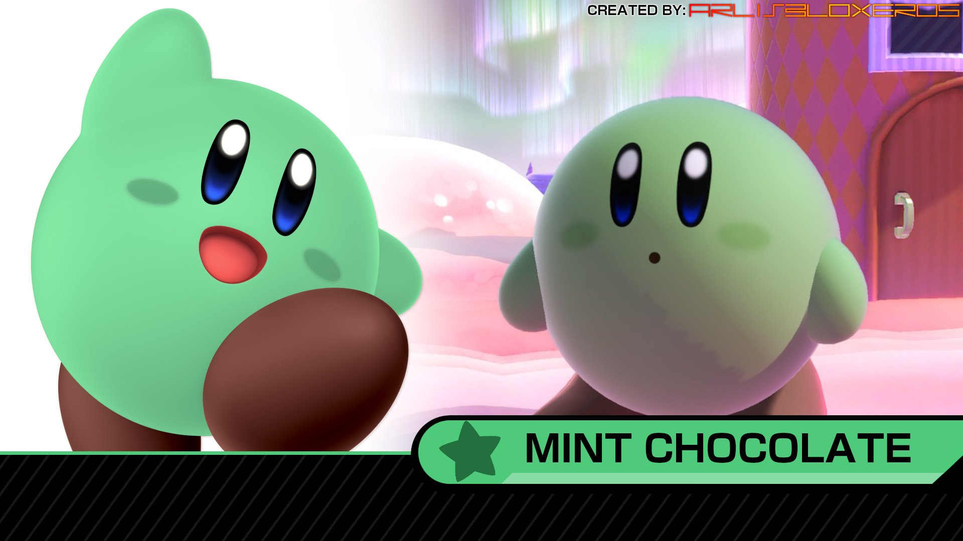 Mint Chocolate Kirby [Super Smash Bros. Ultimate] [Mods]