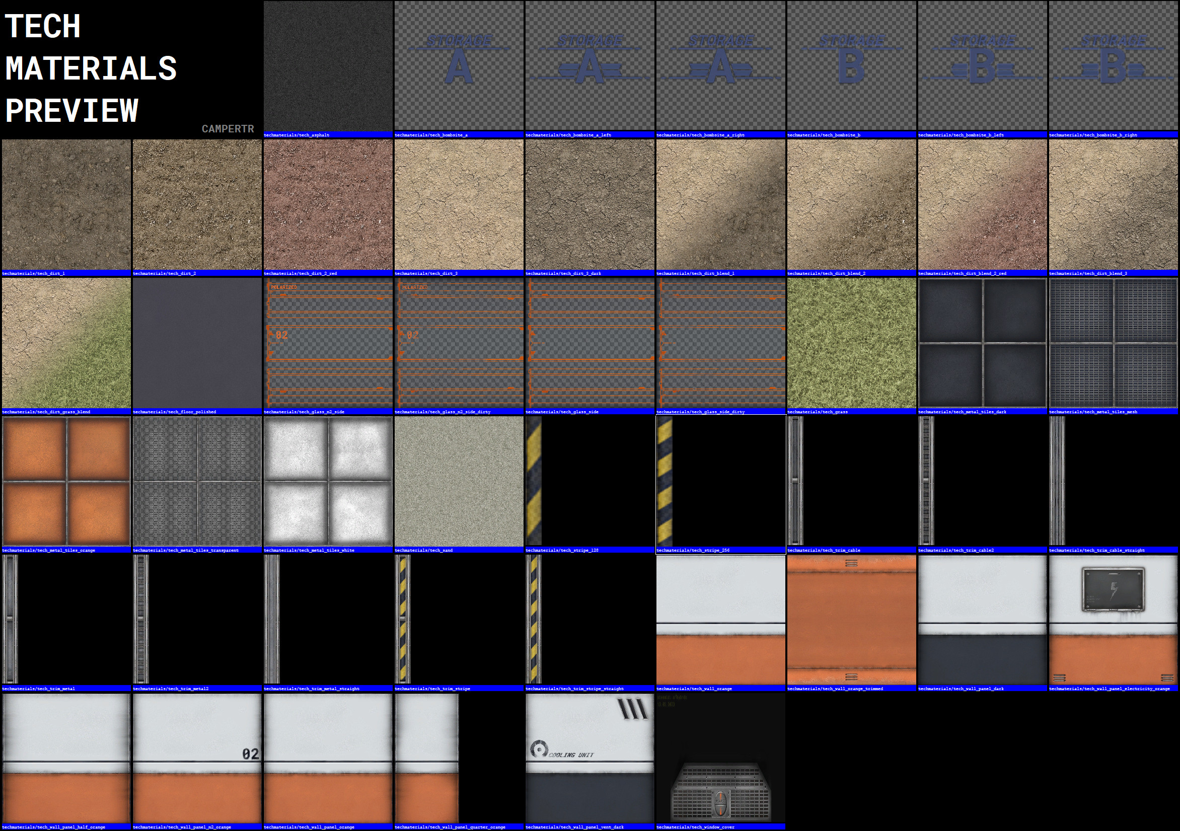 Tech Materials [49 Textures] Mod for Counter-Strike: Global Offensive ...