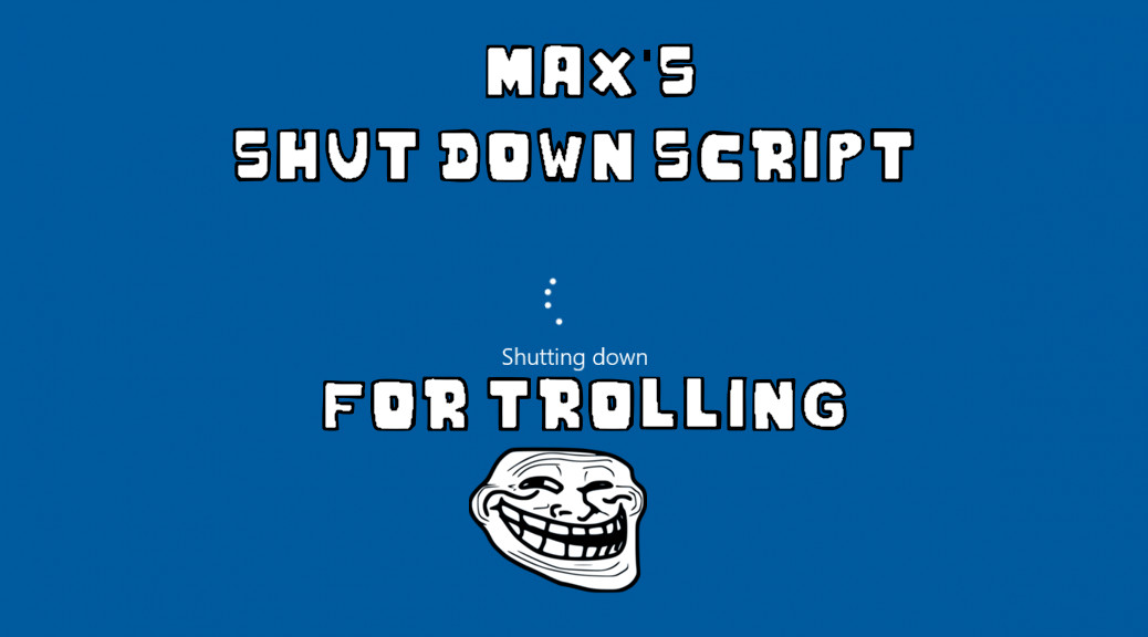 Shutdown Note / Event