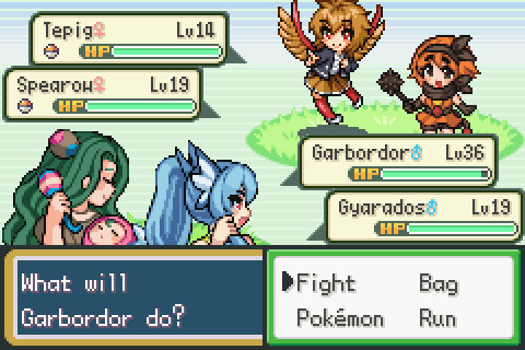 Meu time no pokemon fire red(versão moemon)