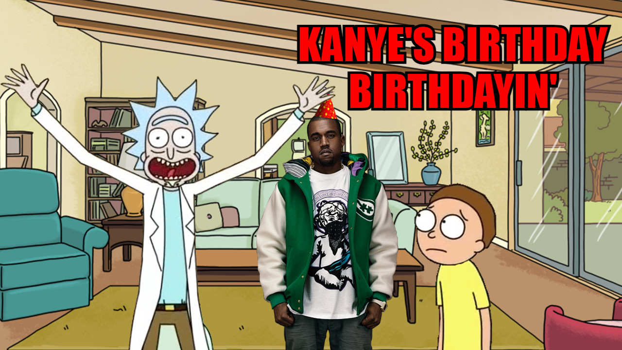 Kanye's Birthday Birthdayin'