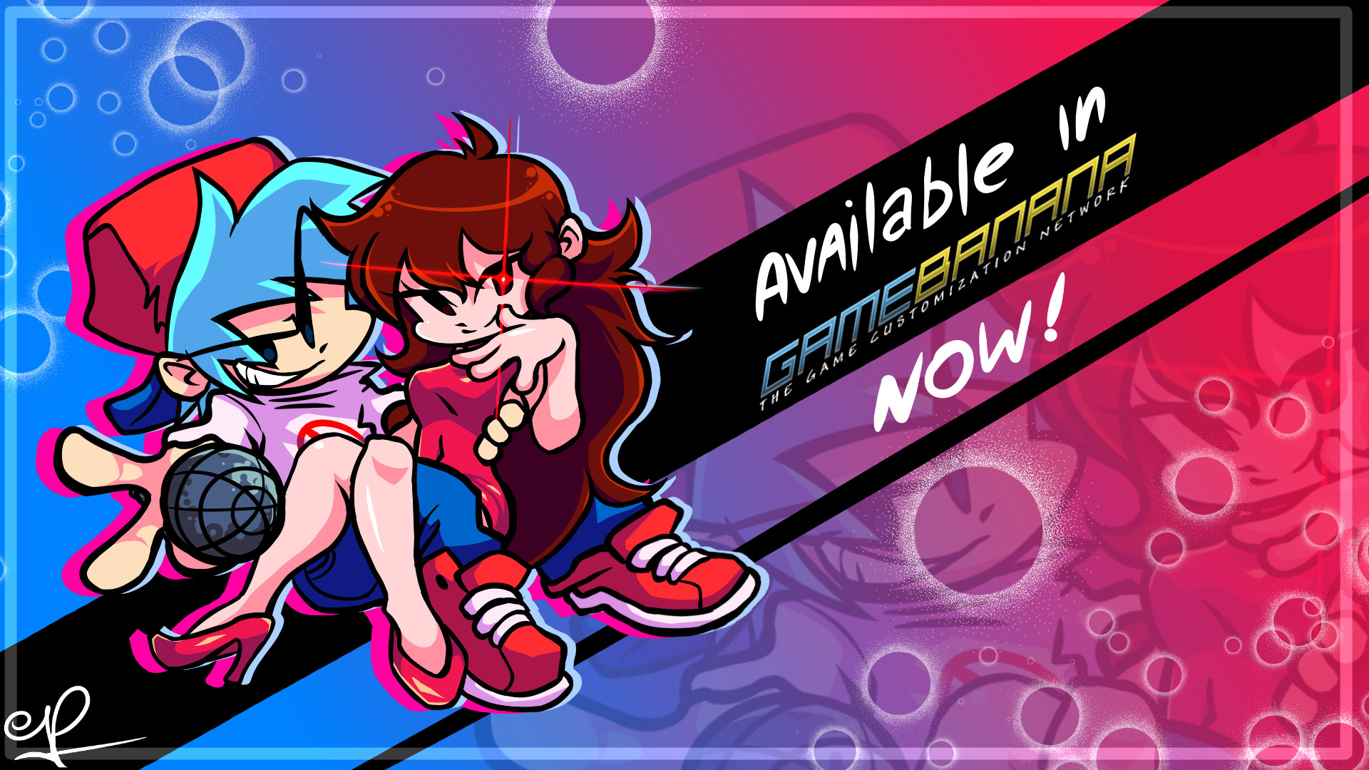 BF And GF Remake By P halv FNF Psych Characters Mod For Friday Night 