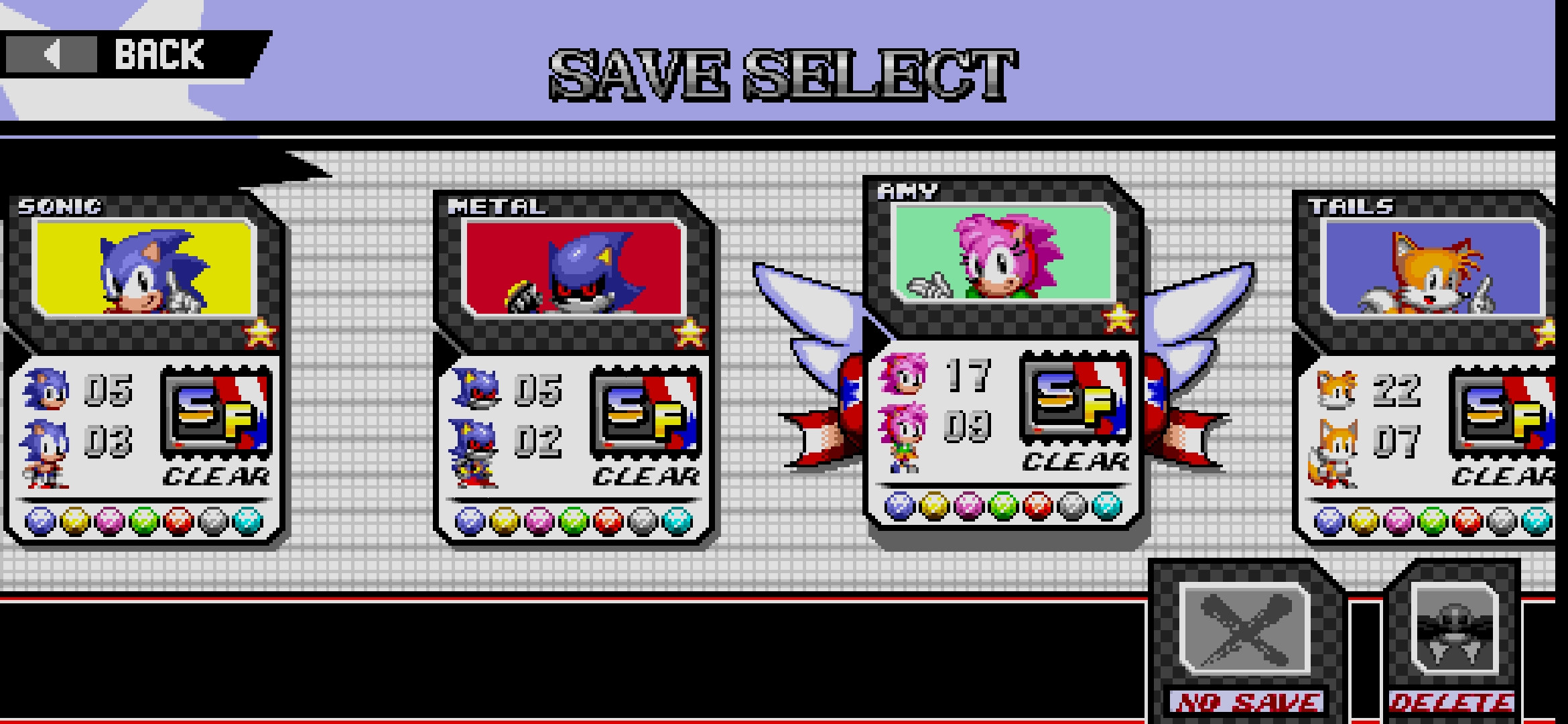 100% Complete Save File (Expansion Pack Support) [Sonic the Hedgehog Forever]  [Mods]