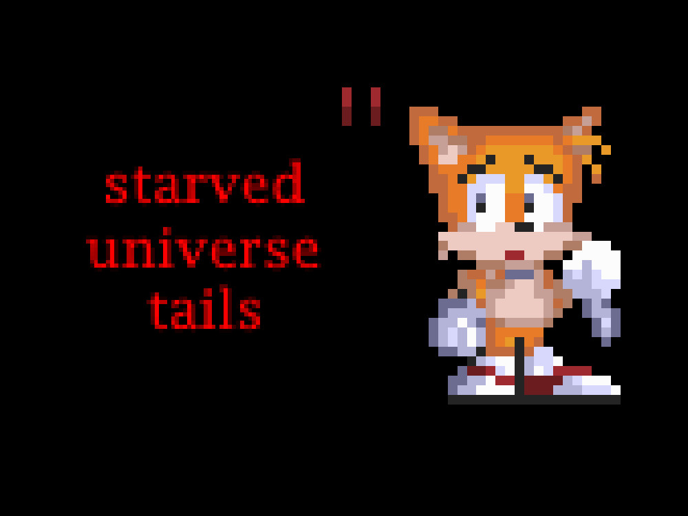 Starved sonic pixel art