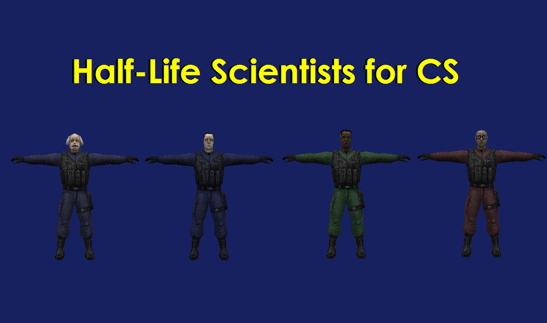 HL Scientists for CS Mod for Counter-Strike 1.6 | CS1.6 Mods